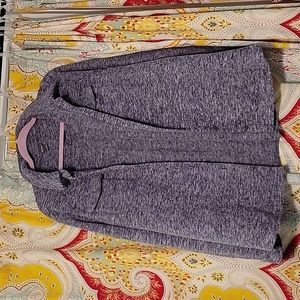 Eddie Bauer grey button down fleece